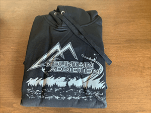 Black with Grey Logo'd Sweatshirt